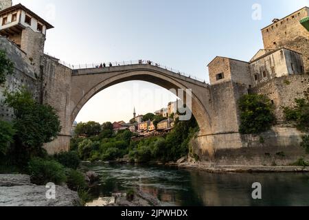 Mostar in Bosnien und Herzegowina im Sommer Stockfoto