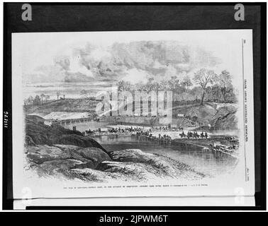 Der Krieg in Louisiana - Banks's Army, im Vormarsch von Shreveport, Crossing Cane River, März 31 - skizziert von unserem (artis)t, C.E.H. Bonwill. Stockfoto