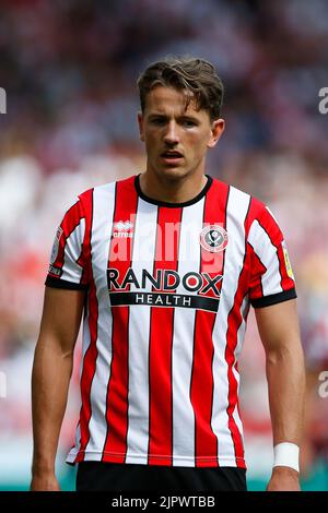 Sheffield, Großbritannien. 20. August 2022. Sander Berge #8 von Sheffield United in Sheffield, Vereinigtes Königreich am 8/20/2022. (Foto von Ben Early/News Images/Sipa USA) Quelle: SIPA USA/Alamy Live News Stockfoto