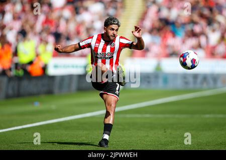 Sheffield, Großbritannien. 20. August 2022. Reda Khadra #11 von Sheffield United in Sheffield, Vereinigtes Königreich am 8/20/2022. (Foto von Ben Early/News Images/Sipa USA) Quelle: SIPA USA/Alamy Live News Stockfoto