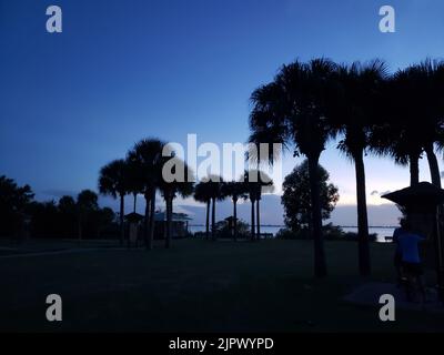 Manatee Sanctuary Park am Abend, Cape Canaveral, Florida Stockfoto