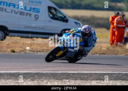 Lee Johnston 13 British Super Bikes GP2 Thruxton 2022 Stockfoto