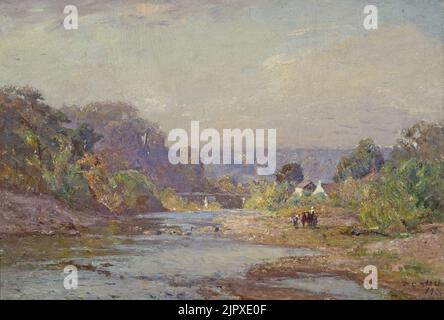 Theodore Clement Steele - Brookville Landscape Stockfoto