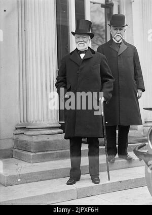 Theodore Gilman mit Andrew Carnegie 1914 Stockfoto