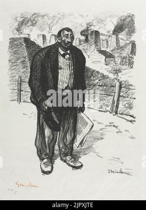 Théophile Alexandre Steinlen (Schweizer, 1859-1923) - L'Honnête ouvrier Stockfoto