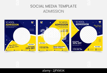 Social Media nach der Schulaufnahme Stock Vektor