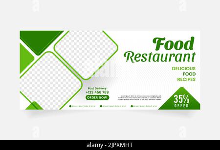 Food Restaurant Vorlage Design Stock Vektor