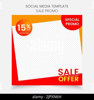 Social Media Banner Werbung Zweck Business Promotion Vorlage Design. Stock Vektor