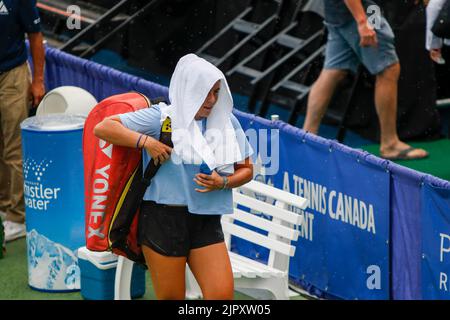 19/08/2022 - VANCOUVER, BC - AUGUST 18 : regnet während des siebten Tages von 2022 Odlum Brown VanOpen im Hollyburn Country Club am 19. August 2022 in West Vancouver, British Columbia, Kanada.(Foto von Clelio Tomaz/Pximages Stockfoto