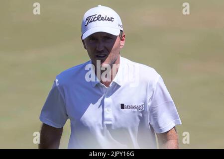 Wilmington, DE, USA. 20. August 2022. Golfer RUSSELL HENLEY in Aktion während der BMW Meisterschaft Samstag, 20. August 2022, im Wilmington Country Club in Wilmington, Delaware. (Bild: © Saquan Stimpson/ZUMA Press Wire) Stockfoto