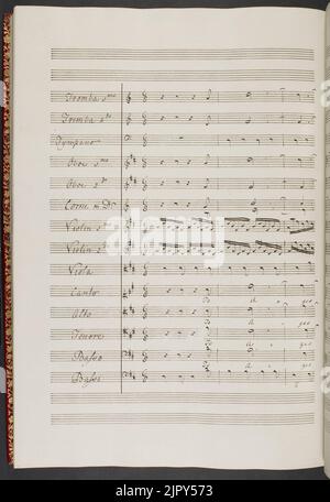 Thomas Linley Junior - das Lied des Mose. (BL R.M.21.h.9 f. 114v) Stockfoto