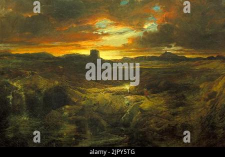 Thomas Moran Childe Roland, der dunkle Turm kam 1859 Stockfoto