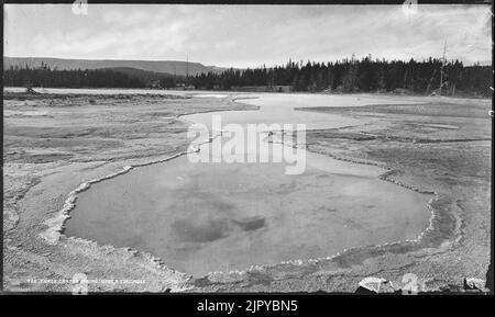 Drei Krater Frühling, obere Feuer Hole. Yellowstone National Park. Stockfoto