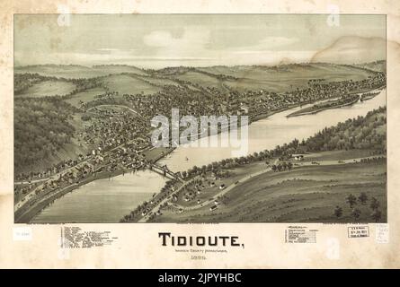 Tidioute, Warren County, Pennsylvania 1896 Stockfoto