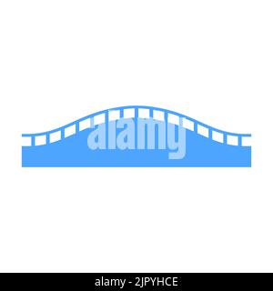 Bridge Logo für Transport, Reise und Bau Business Vector Template Stock Vektor