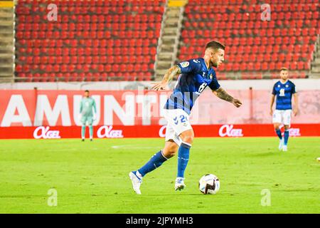 Mallorca, Mallorca, Spanien. 20. August 2022. MALLORCA, SPANIEN - 20. AUGUST: Victor Camarasa von Real Betis im Spiel zwischen RCD Mallorca und Real Betis von La Liga Santander am 20. August 2022 im Visit Mallorca Stadium Son Moix in Mallorca, Spanien. (Bild: © Samuel CarreÃ±O/PX Imagens via ZUMA Press Wire) Stockfoto