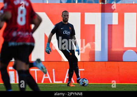 Mallorca, Mallorca, Spanien. 20. August 2022. MALLORCA, SPANIEN - 20. AUGUST: Predag Rajkovic von RCD Mallorca im Spiel zwischen RCD Mallorca und Real Betis von La Liga Santander am 20. August 2022 im Visit Mallorca Stadium Son Moix in Mallorca, Spanien. (Bild: © Samuel CarreÃ±O/PX Imagens via ZUMA Press Wire) Stockfoto