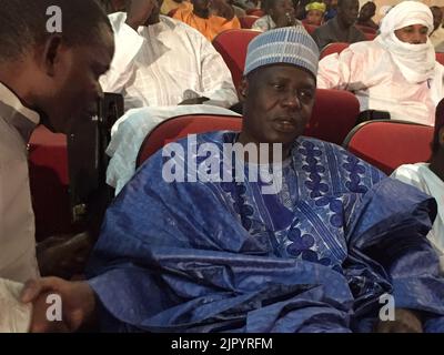 Tinni Ousséini, Präsident der Niger-Nationalversammlung, Niamey, 2016 01 Stockfoto