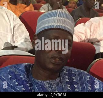 Tinni Ousséini, Präsident der Niger-Nationalversammlung, Niamey, 2016 02 Stockfoto