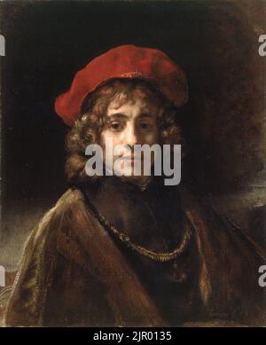 Titus, der Sohn des Künstlers, Rembrandt van Rijn, c. 1657, Stockfoto