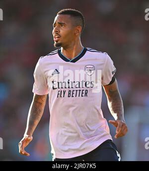 Bournemouth, Großbritannien. 20. August 2022. 20 Aug 2022 - AFC Bournemouth gegen Arsenal - Premier League - Vitality Stadium Gabriel Jesus von Arsenal während des Spiels in der Premier League gegen Bournemouth. Bildnachweis: Mark Pain/Alamy Live News Stockfoto