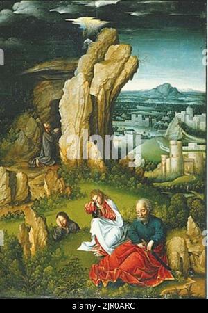 Toegeschreven aan Joachim Patinir - Christus in de hof van Gethsemane - NM 6288 Stockfoto