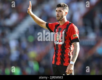 Bournemouth, Großbritannien. 20. August 2022. Marcos Senesi aus Bournemouth während des Spiels der Premier League im Vitality Stadium in Bournemouth. Bildnachweis sollte lauten: Paul Terry/Sportimage Kredit: Sportimage/Alamy Live News Stockfoto