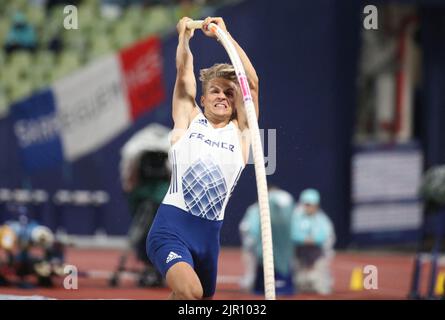 Thibaut Collet of France Finale der Männer Stabhochsprung während der