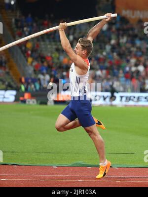 Thibaut Collet of France Finale der Männer Stabhochsprung während der
