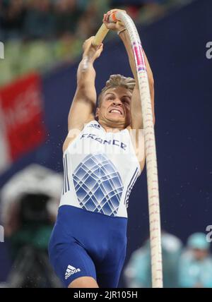 Thibaut Collet of France Finale der Männer Stabhochsprung während der