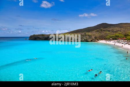 Grote Knip Strand in Curaçao, Karibik Stockfoto