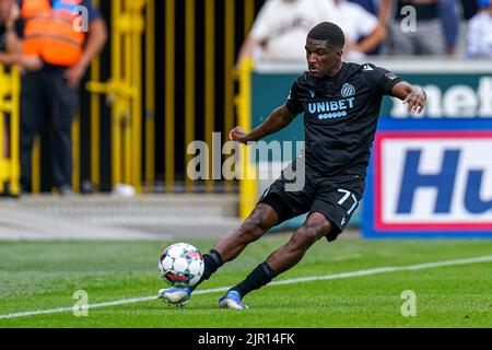 BRUGGES, BELGIEN - 21. AUGUST: Clinton Mata vom Club Brugge KV während des Jupiler Pro League-Spiels zwischen Club Brugge KV und KV Kortrijk am 21. August 2022 im Jan Breydelstadion in Brugges, Belgien (Foto: Joris Verwijst/Orange Picles) Stockfoto