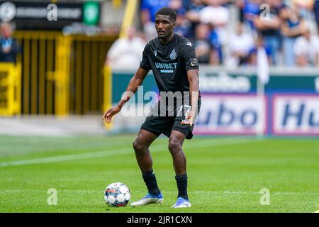 BRUGGES, BELGIEN - 21. AUGUST: Clinton Mata vom Club Brugge KV während des Jupiler Pro League-Spiels zwischen Club Brugge KV und KV Kortrijk am 21. August 2022 im Jan Breydelstadion in Brugges, Belgien (Foto: Joris Verwijst/Orange Picles) Stockfoto