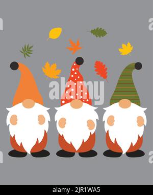 Happy Fall, Thanksgiving Day, Happy Harvest, Vektorgrafik-Datei Stock Vektor