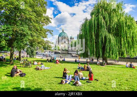 Berlin Mitte James-Simon-Park Stockfoto