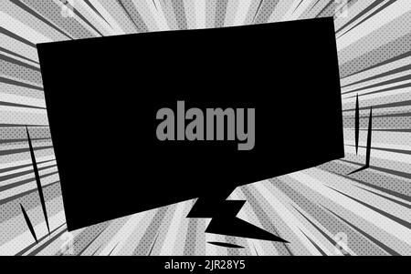 Black Friday Hintergründe, Black Sunburst und American Comic Style Callouts Stock Vektor