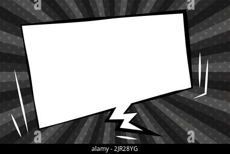 Black Friday Hintergründe, Black Sunburst und American Comic Style Callouts Stock Vektor