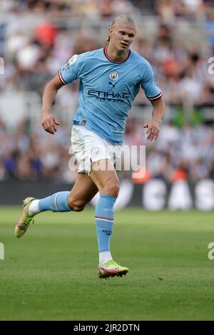 NEWCASTLE, GROSSBRITANNIEN, 21/08/2022, ERLING HAALAND, MANCHESTER CITY FC, 2022Credit: Allstar Picture Library/ Alamy Live News Stockfoto