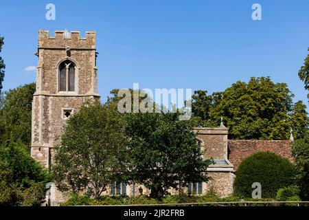 All Saints Pfarrkirche, Offord Cluny, Cambridgeshire, England Stockfoto