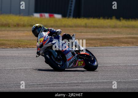 Seth Crump #57 Komplett Motorräder Pirelli National Junior Superstock Thruxton 2022 Stockfoto