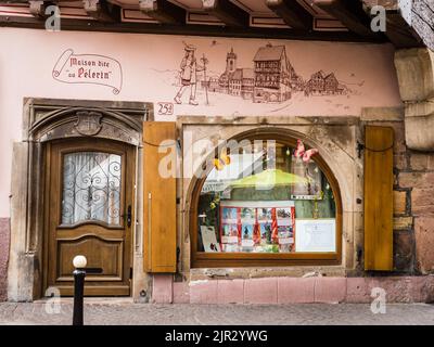 Schaufenster, Altstadt Colmar, Frankreich Stockfoto