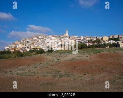 Panoramablick auf Montenero di Bisaccia - Molise. Stockfoto