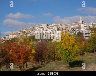 Panoramablick auf Montenero di Bisaccia - Molise - Italien Stockfoto