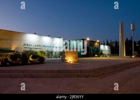 Blick auf das Twilight of the Bible Lands Museum, das die Kultur der in der Bibel erwähnten Völker in Givat RAM West Jerusalem Israel erforscht Stockfoto