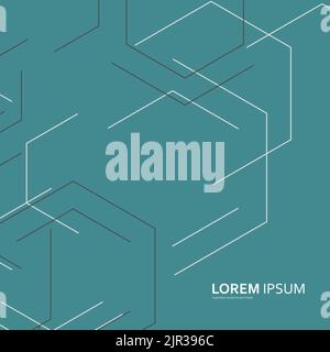 Vektor geometrische Hintergrund auf Technologie-Design Stock Vektor