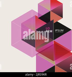 Vektor Abstract Bunte Hexagon Konzept / Kreativen Hintergrund Stock Vektor