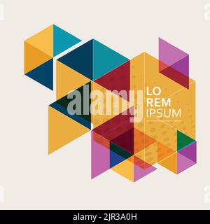 Vektor Abstract Bunte Hexagon Konzept / Kreativen Hintergrund Stock Vektor