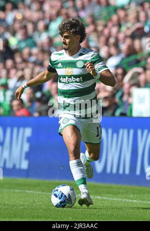 Glasgow, Schottland, 21.. August 2022. JOTA von Celtic während des Cinch Premiership-Spiels im Celtic Park, Glasgow. Bildnachweis sollte lauten: Neil Hanna / Sportimage Stockfoto