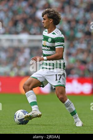 Glasgow, Schottland, 21.. August 2022. JOTA von Celtic während des Cinch Premiership-Spiels im Celtic Park, Glasgow. Bildnachweis sollte lauten: Neil Hanna / Sportimage Stockfoto