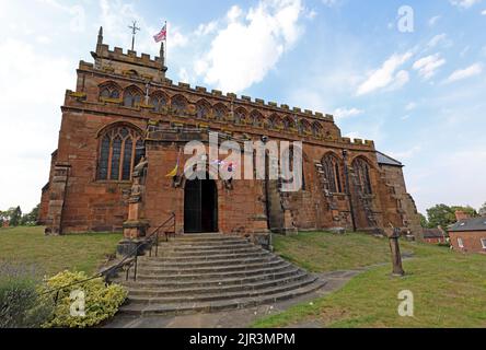 Audlem Parish Church, St. James the Great, Stafford St, A529, Crewe, Cheshire, ENGLAND, GROSSBRITANNIEN, CW3 0AB Stockfoto